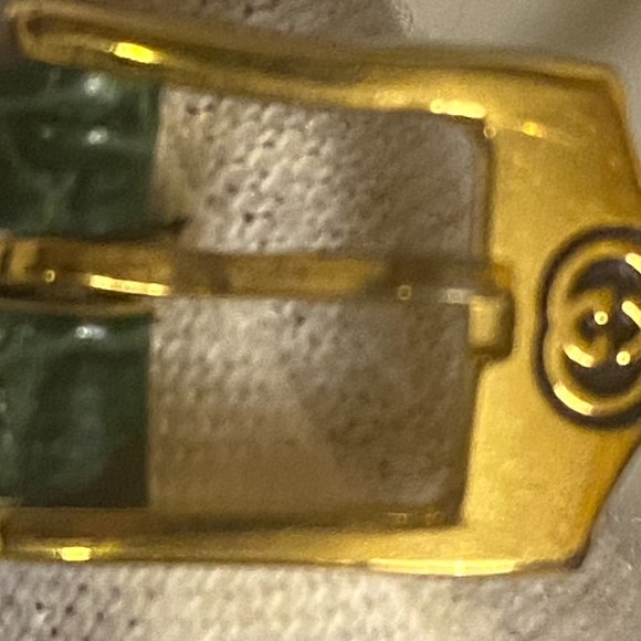 Gucci Watch Vintage Sherry Line 21mm Women\'s Gold X Green